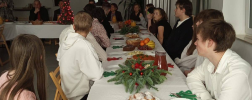 Spotkanie wigilijne w internacie