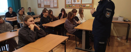 Prelekcja profilaktyczna z policjantem